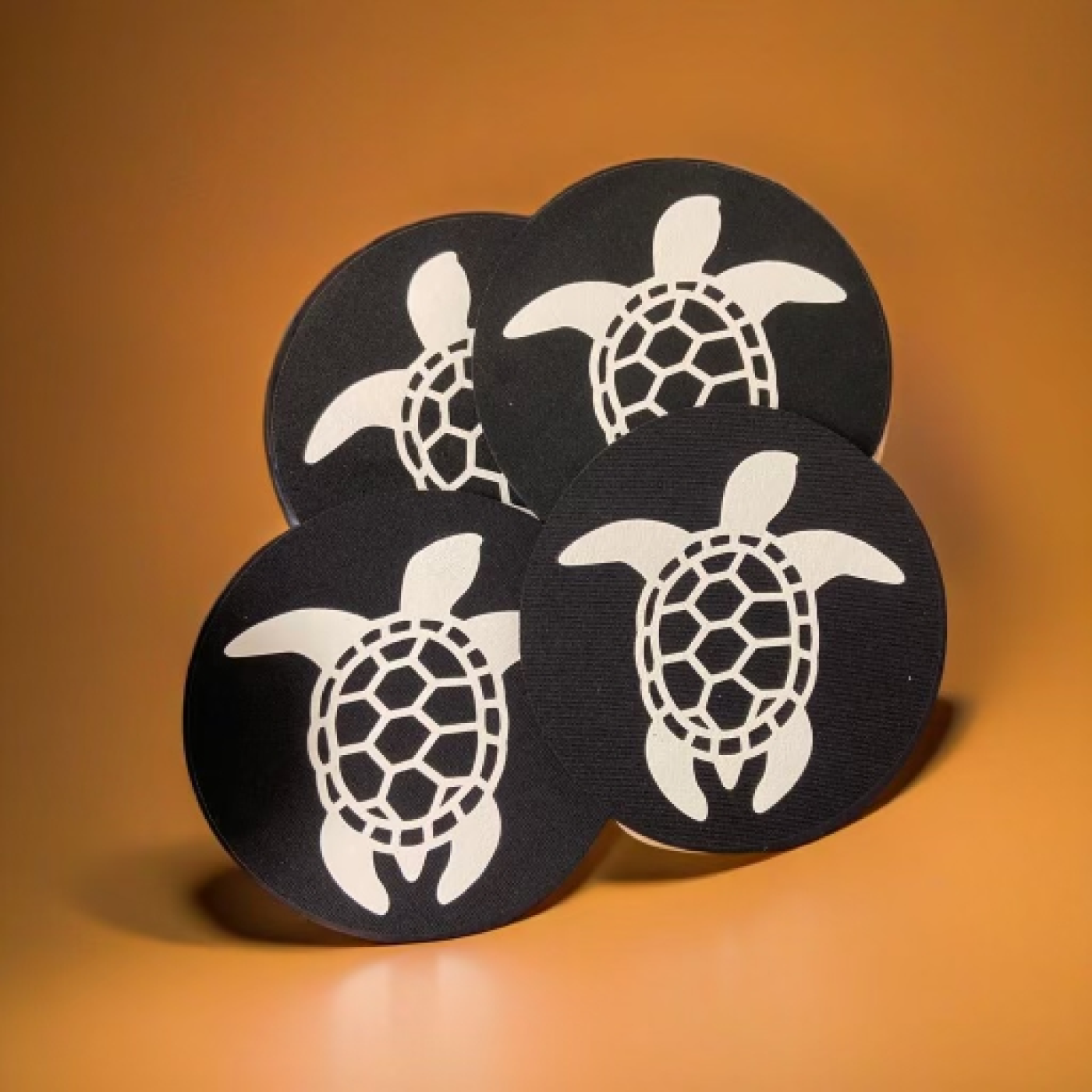 Kraken coasters recycled turtle coasters